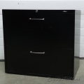 ProSource 30 in. Black 2 Drawer File Cabinet, Locking